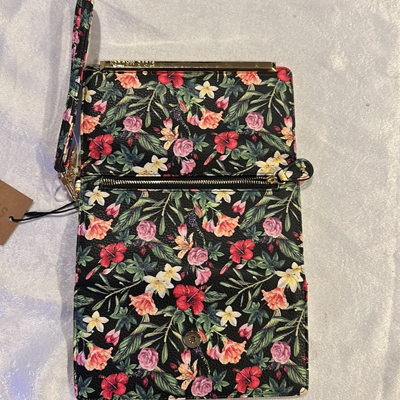 Steve Madden 3 part floral wallet - Picture 6 of 7
